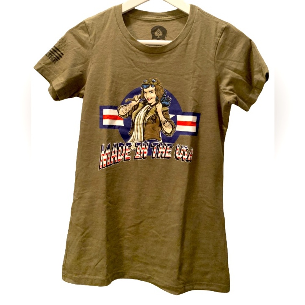 Zero Foxtrot olive green t-shirt size small.
